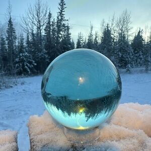 Aqua Obsidian Sphere